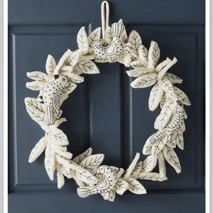 Anthropologie felted wreath